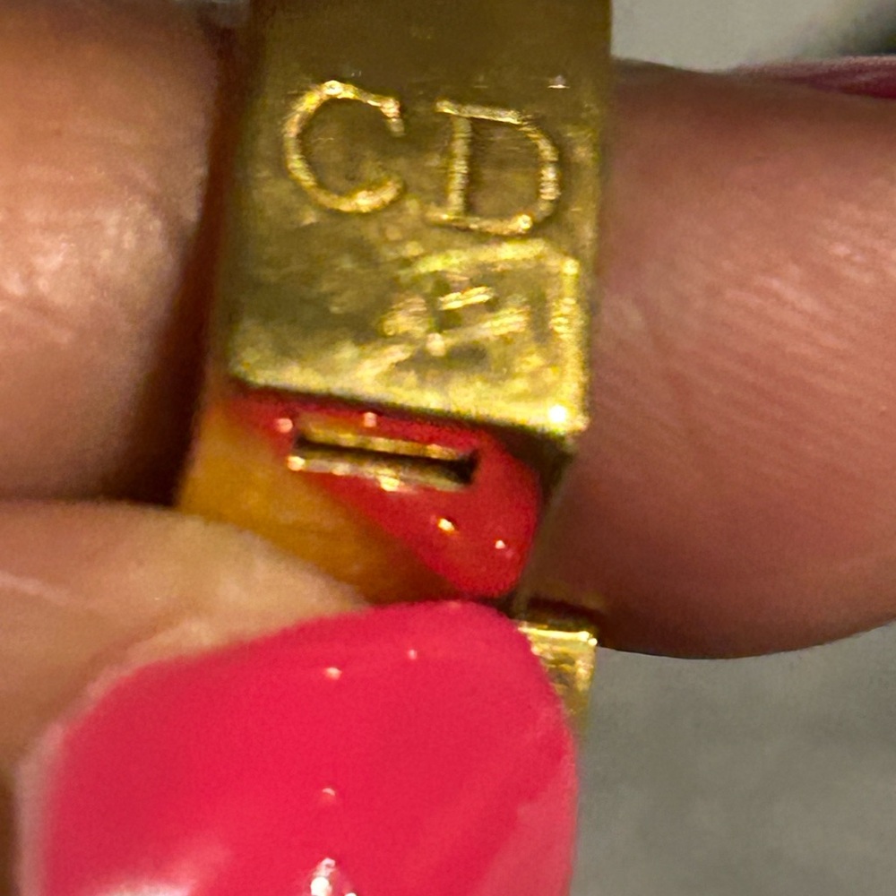 Dior Women Gold plated  Bracelet Watch with Blue Dial - Picture 12 of 13